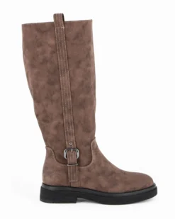 RIFLE - Stivale marrone con zip laterale, tacco 3,5CM