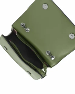 RIFLE - Tracollina verde con lettere logo scorrevoli sulla patta