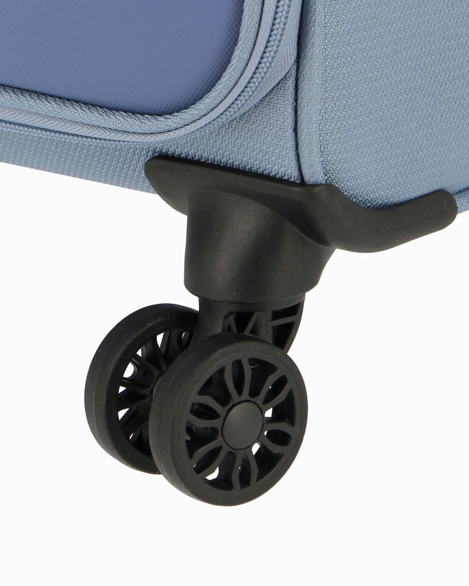 RIFLE - TROLLEY BLU IN TESSUTO CON DOPPIA TASCA FRONTALE, COMBINAZIONE TSA E 4 RUOTE