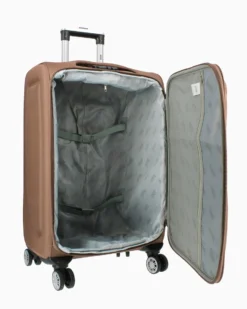 RIFLE - TROLLEY CAMEL IN TESSUTO CON DOPPIA TASCA FRONTALE E 4 RUOTE
