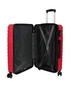 RIFLE - TROLLEY ROSSO IN ABS 4 RUOTE