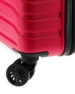 RIFLE - TROLLEY ROSSO IN ABS 4 RUOTE