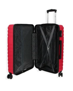 RIFLE - TROLLEY ROSSO IN ABS 4 RUOTE