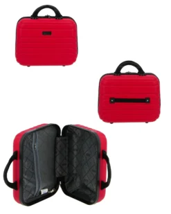 RIFLE - TROLLEY ROSSO IN ABS 4 RUOTE