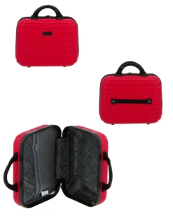 RIFLE - TROLLEY ROSSO IN ABS 4 RUOTE