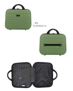 RIFLE - TROLLEY VERDE SALVIA IN ABS 4 RUOTE
