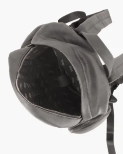 RIFLE - Zaino ufficio grigio con zip orizzontale frontale e due tasconi laterali