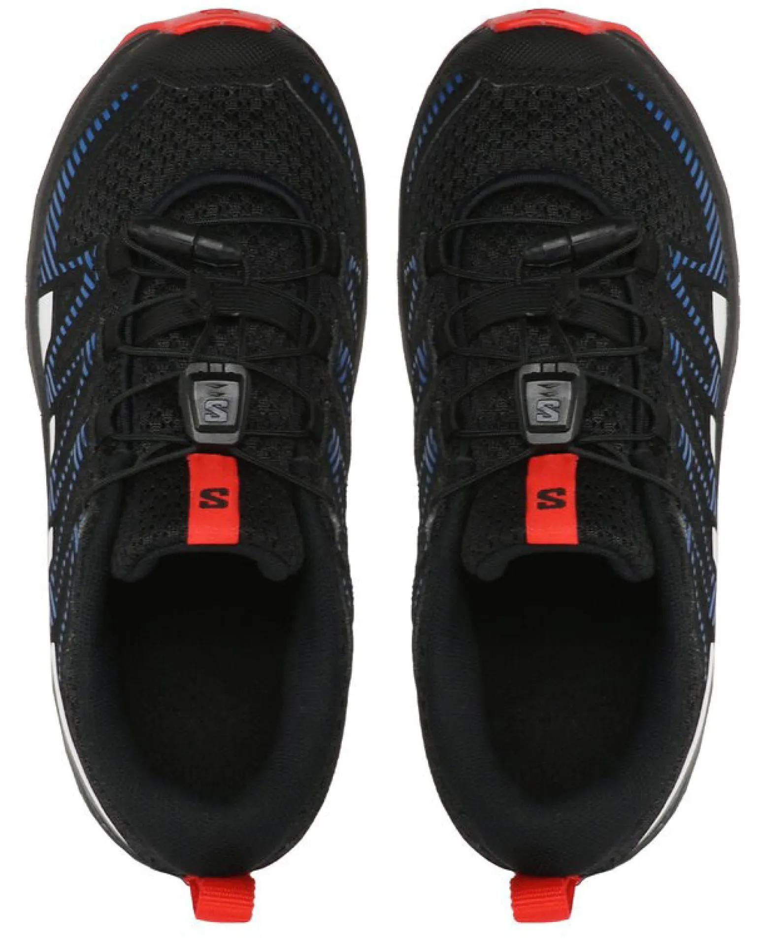 SALOMON - Scarpa da trekking nera e blu in mesh traspirante con intersuola in EVA, numerata 31/40 - XA PRO V8 J