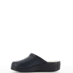 SANITAL LIGHT - Ciabatta sanitaria blu in VERA PELLE, MADE IN ITALY