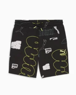 SHORT CLASSICS BRAND LOVE AOP 8" TR BLK