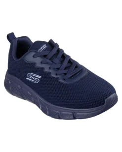 SKECHERS - BOBS B FLEX - CHILL EDGE - Sneakers blu con soletta interna in memory foam