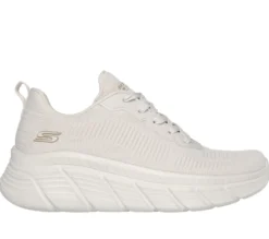 SKECHERS - BOBS B FLEX HI - FLYING HI - Sneakers avorio con plantare ammortizzato memory foam