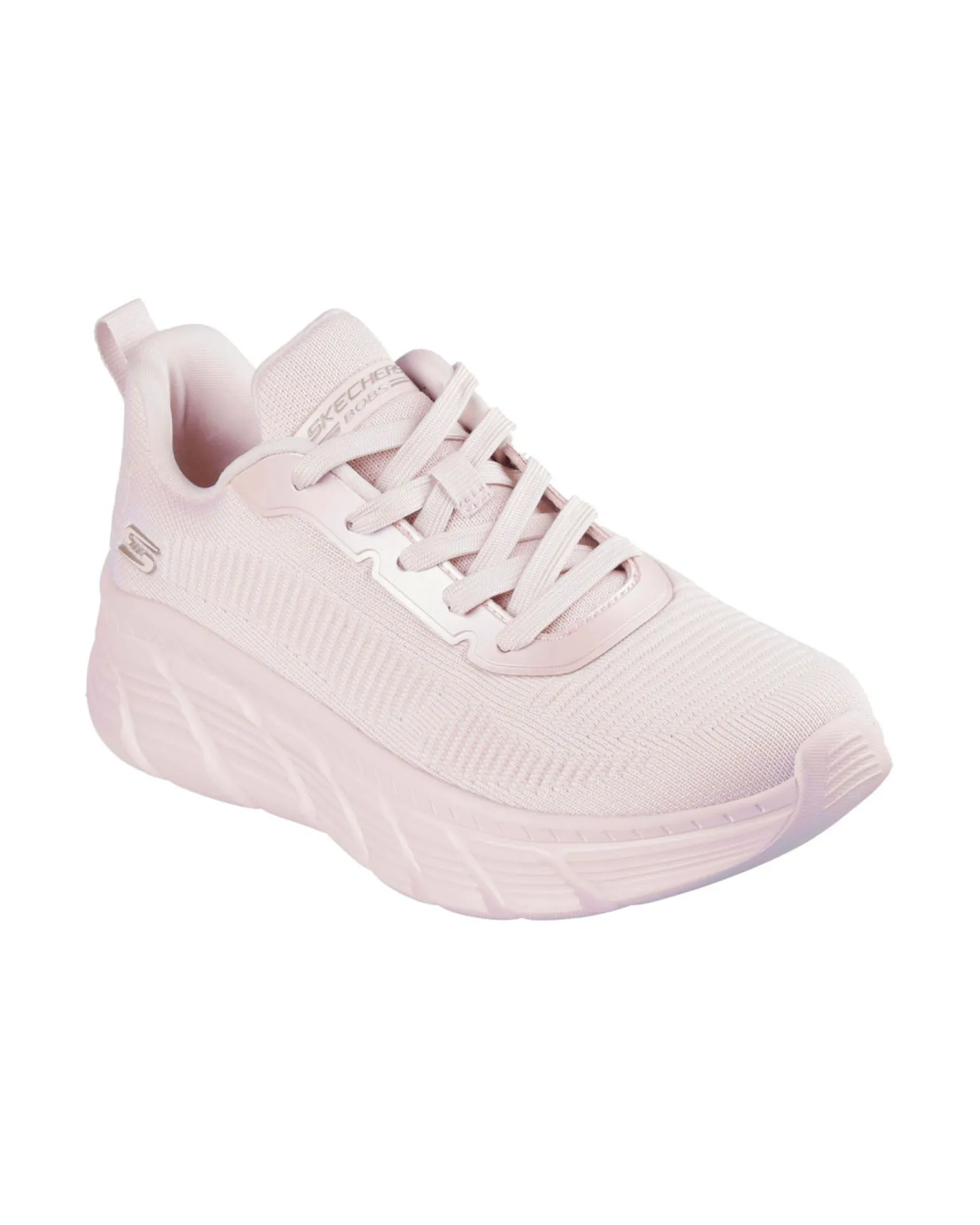 SKECHERS - BOBS B FLEX HI - FLYING HI - Sneakers rosa con plantare ammortizzato memory foam