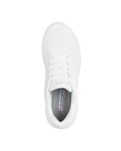 SKECHERS - BOBS B FLEX LO - COOL EASE - Sneakers bianca da donna con soletta ammortizzata in memory foam
