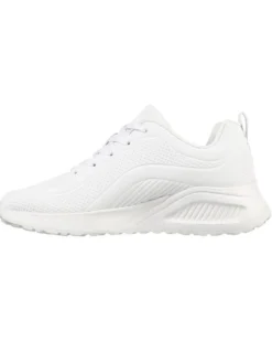 SKECHERS - BOBS SPORT BUNO - HOW SWEET - Sneakers bianca con soletta memory foam