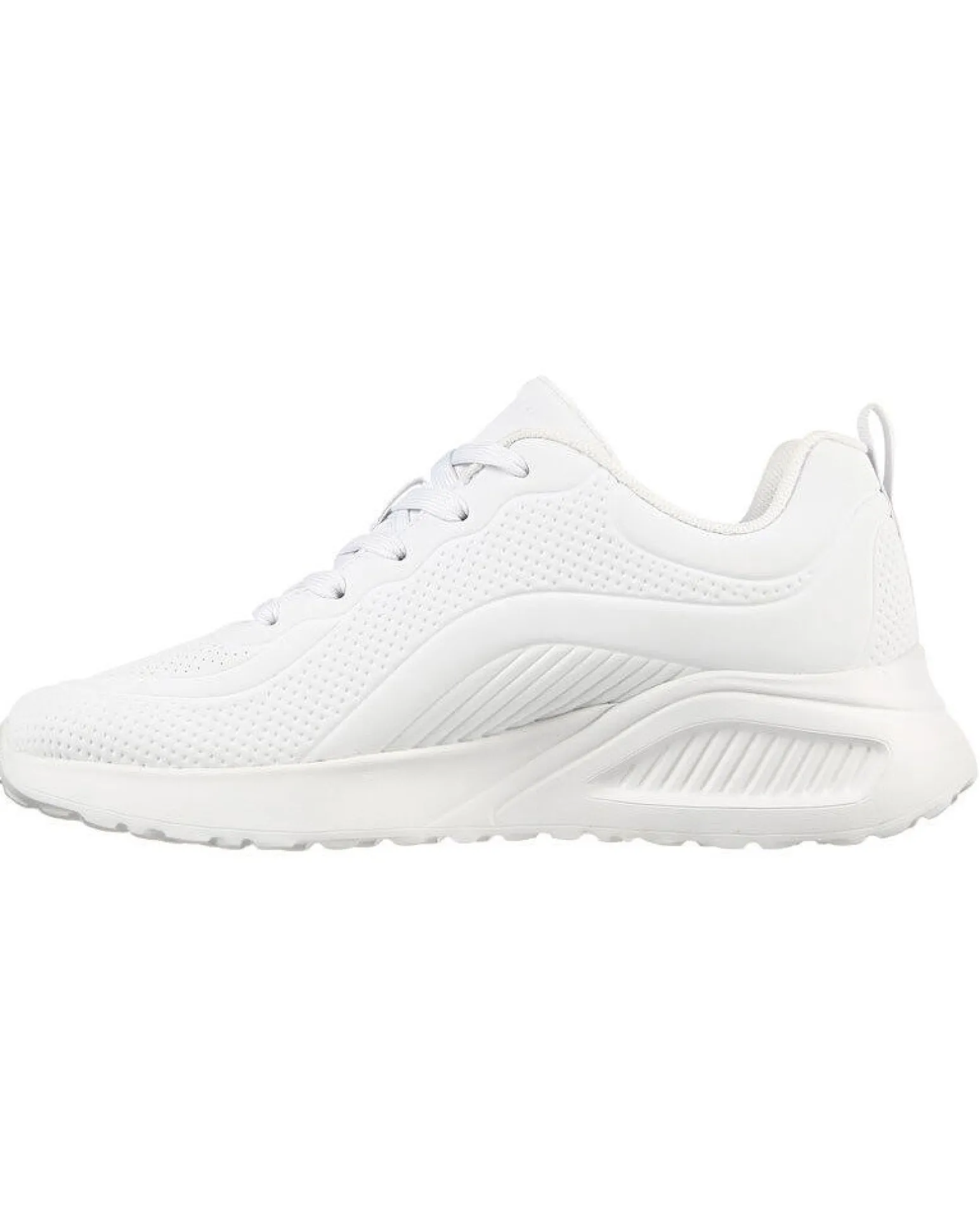 SKECHERS - BOBS SPORT BUNO - HOW SWEET - Sneakers bianca con soletta memory foam