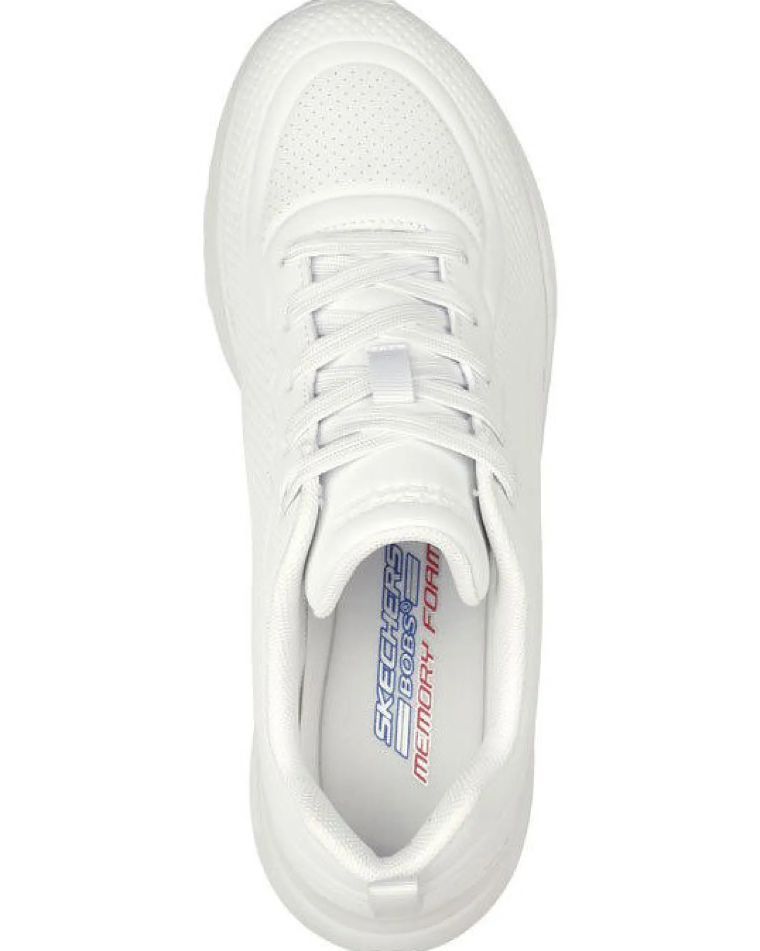 SKECHERS - BOBS SPORT BUNO - HOW SWEET - Sneakers bianca con soletta memory foam