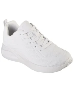 SKECHERS - BOBS SPORT BUNO - HOW SWEET - Sneakers bianca con soletta memory foam