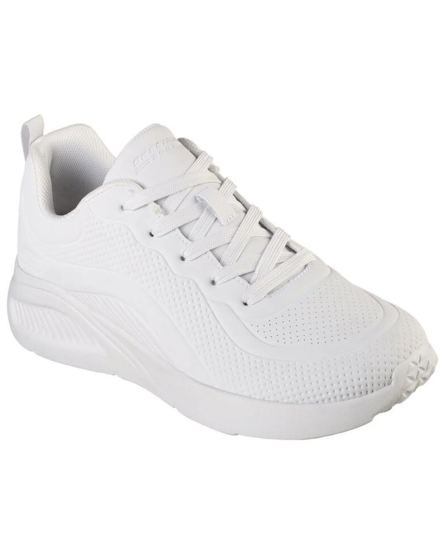 SKECHERS - BOBS SPORT BUNO - HOW SWEET - Sneakers bianca con soletta memory foam