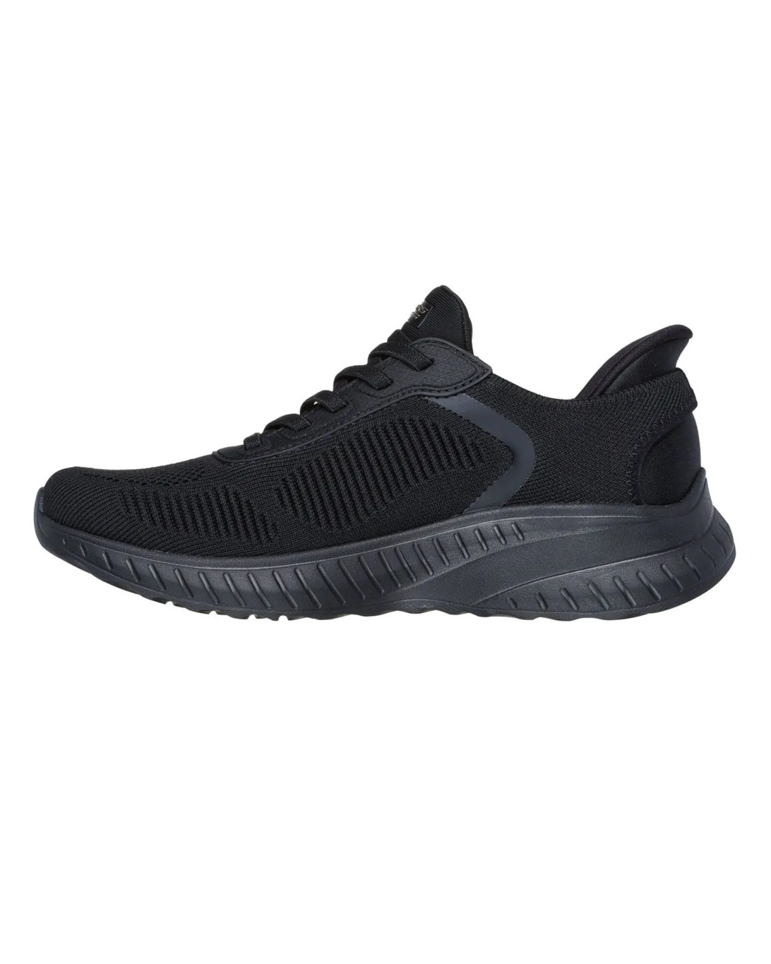 SKECHERS - BOBS SQUAD CHAOS - CURRENT MUSE - Sneakers nera con tomaia in maglia e soletta memory foam