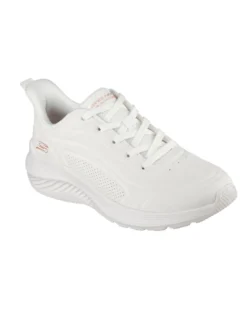 SKECHERS - BOBS SQUAD WAVES - JUST WADING - Sneakers bianca con soletta ammortizzata memory foam