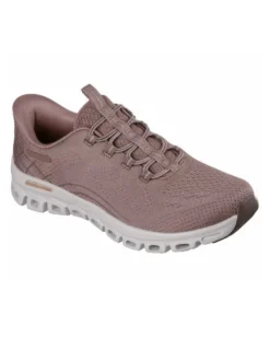 SKECHERS  - GLIDE - STEP ELEVATE - AMAZE - Sneakers marrone con intersuola ammortizzata geometrica