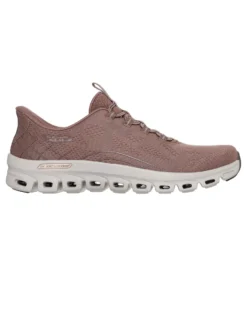 SKECHERS  - GLIDE - STEP ELEVATE - AMAZE - Sneakers marrone con intersuola ammortizzata geometrica
