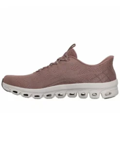 SKECHERS  - GLIDE - STEP ELEVATE - AMAZE - Sneakers marrone con intersuola ammortizzata geometrica