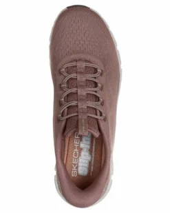 SKECHERS  - GLIDE - STEP ELEVATE - AMAZE - Sneakers marrone con intersuola ammortizzata geometrica
