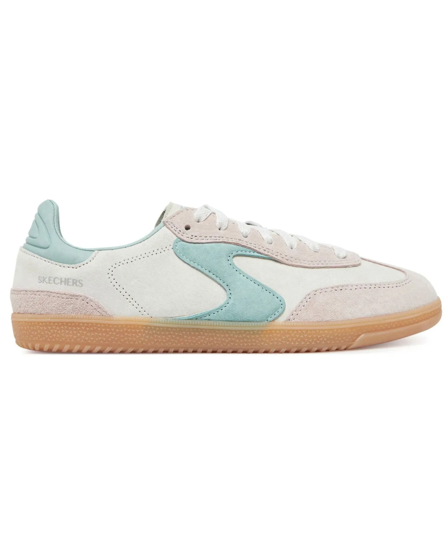 SKECHERS - HOTSHOT - FOR THE WIN - Sneakers natural in pelle scamosciata
