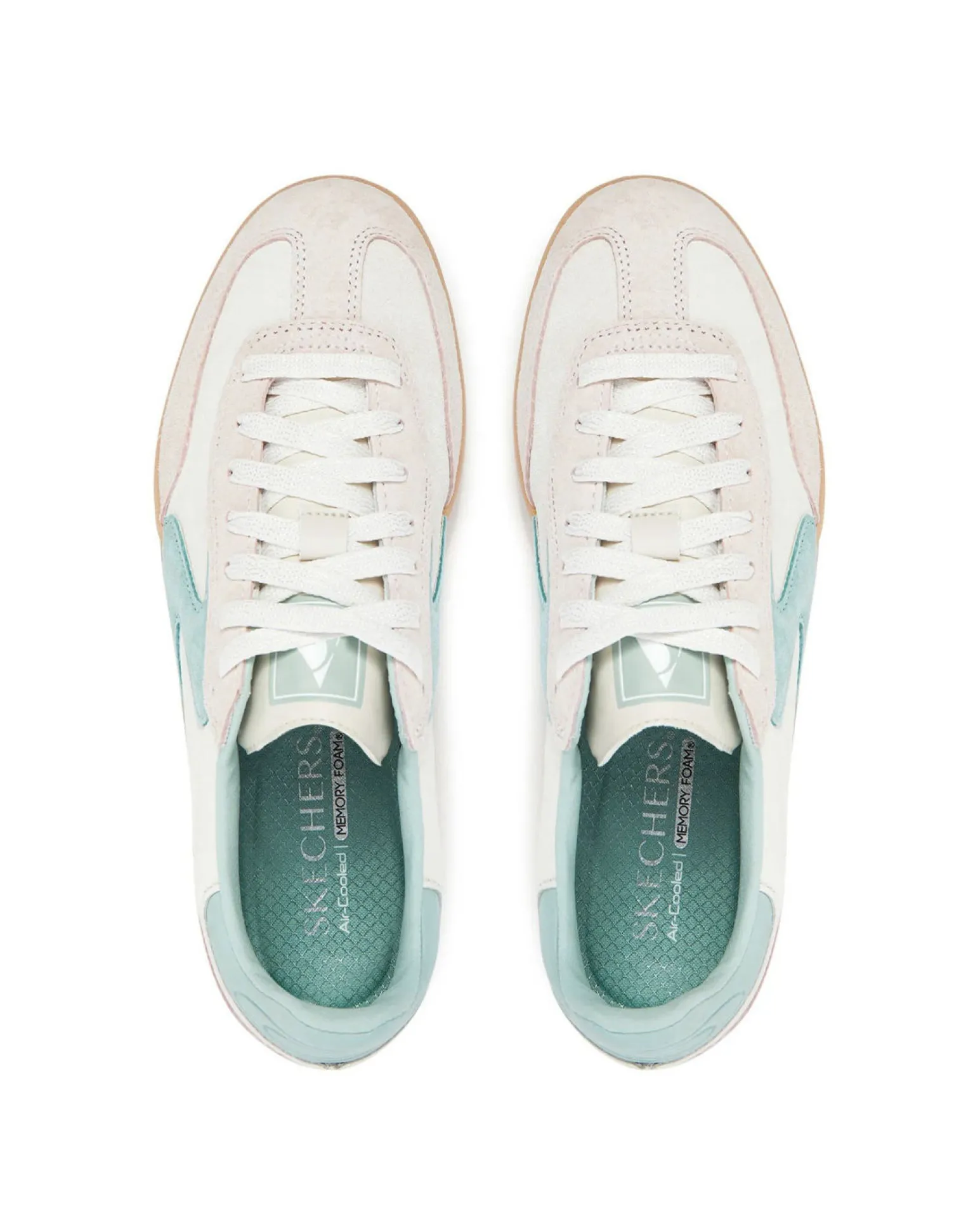 SKECHERS - HOTSHOT - FOR THE WIN - Sneakers natural in pelle scamosciata