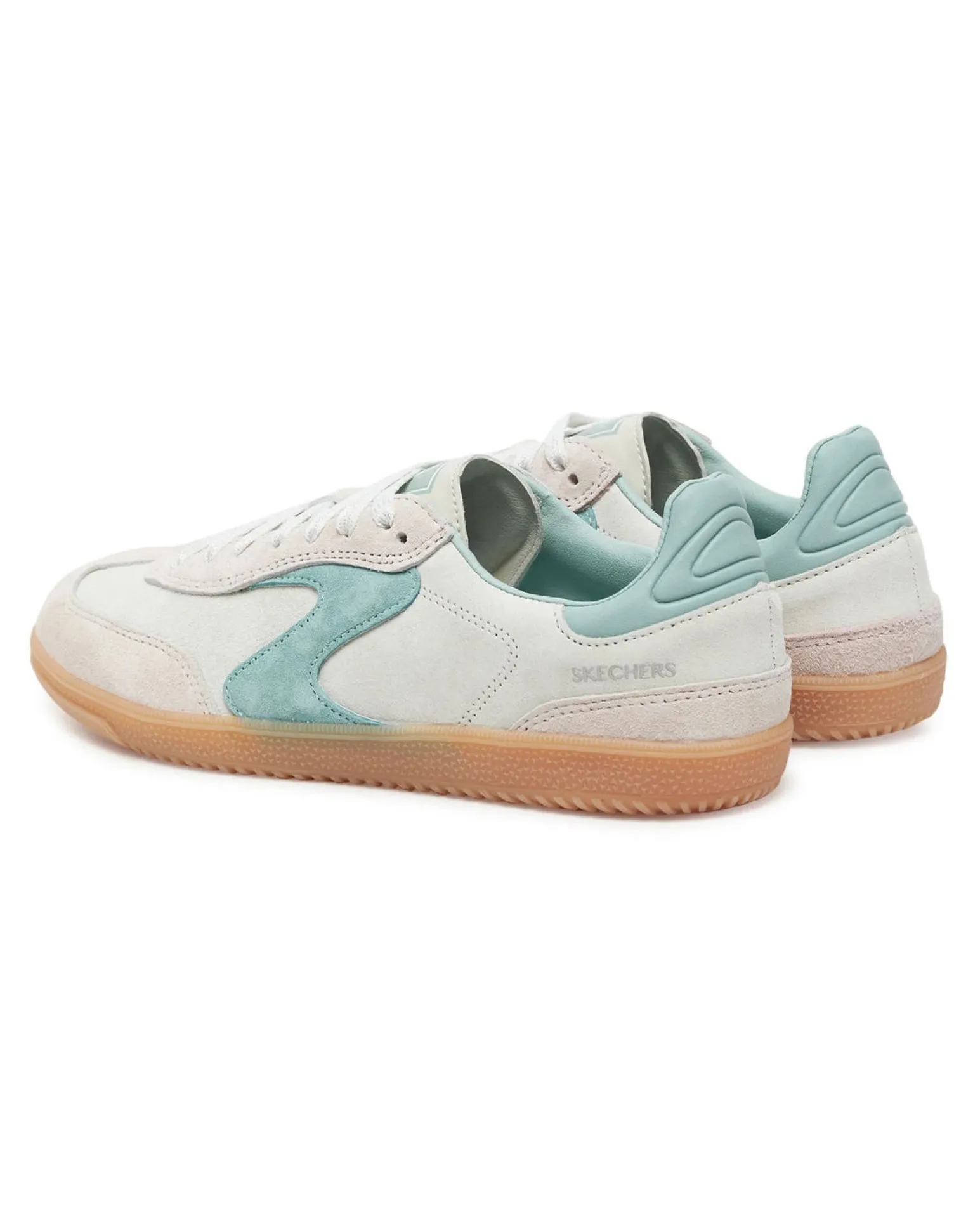 SKECHERS - HOTSHOT - FOR THE WIN - Sneakers natural in pelle scamosciata