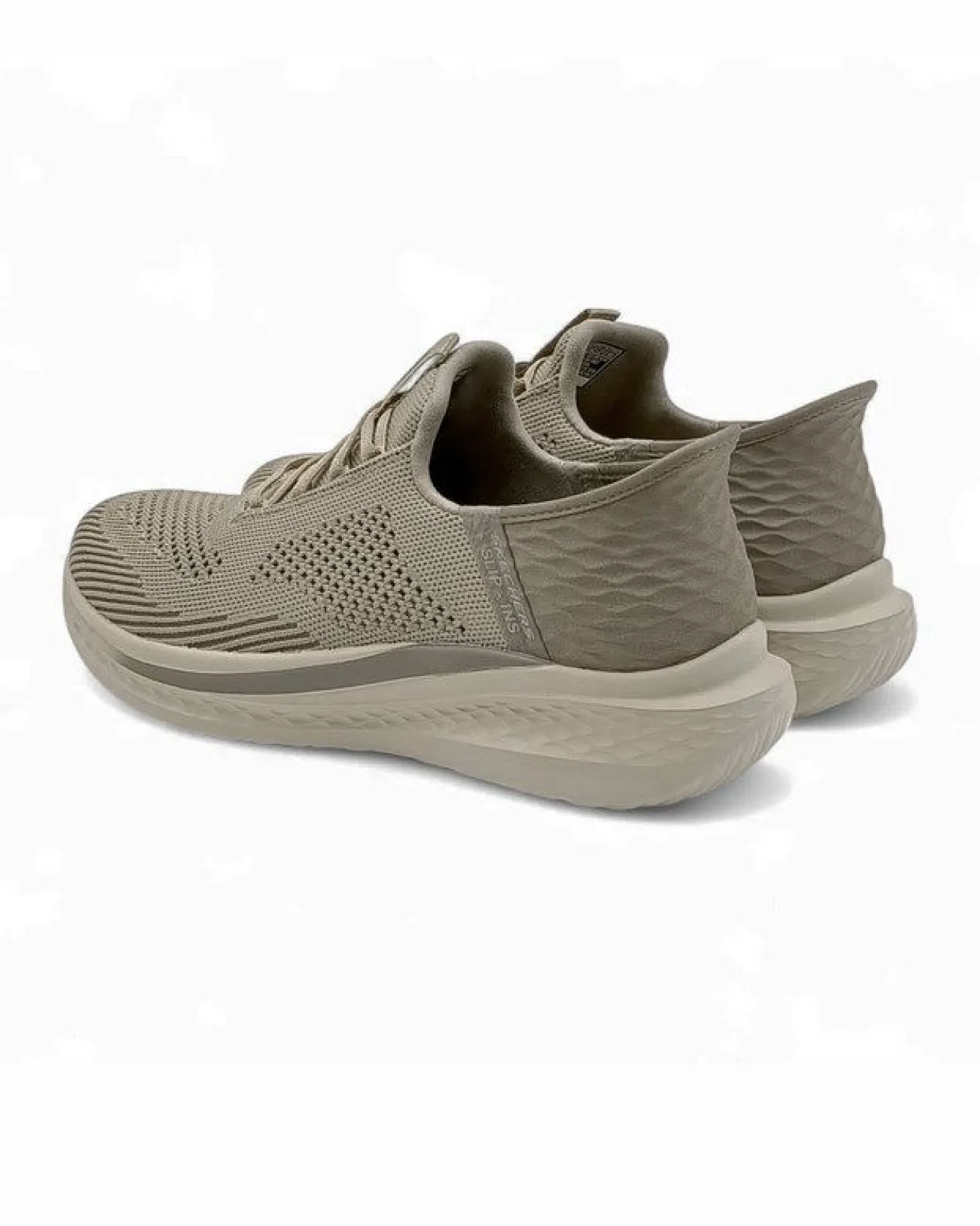SKECHERS - SLADE - QUINTO - Sneakers khaki da uomo con tomaia in maglia ingegnerizzata traspirante