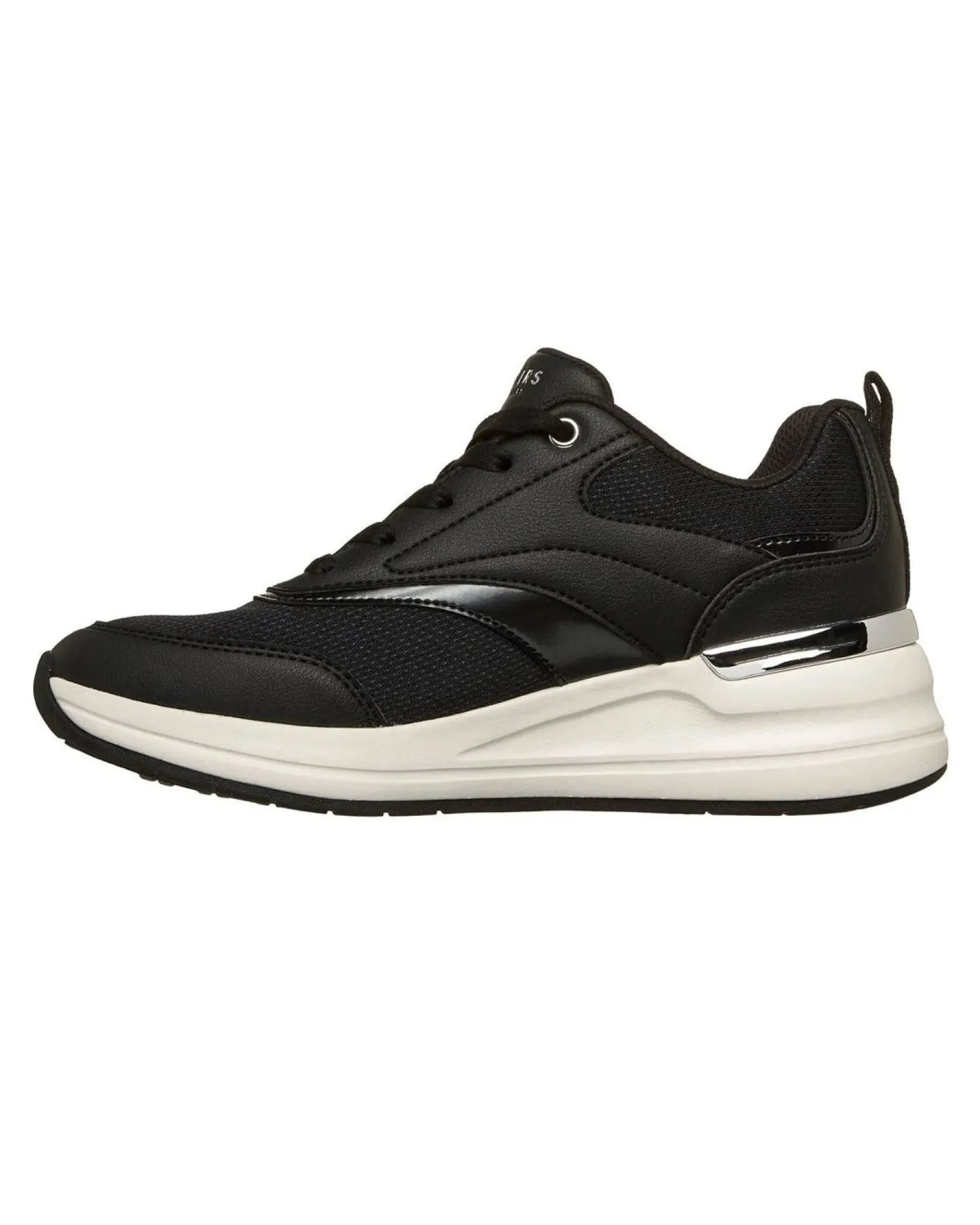 SKECHERS - SNEAKERS BILLION 2 MONROE NERE CON DETTAGLI ORO DA DONNA, 177342