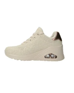 SKECHERS - SNEAKERS WEDGE SAFARI DAZE BEIGE CON DETTAGLI MACULATI  DA DONNA, 177521