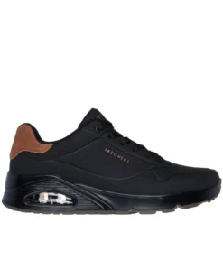 SKECHERS - UNO - SUITED ON AIR - Sneakers nera da uomo con soletta in memory foam
