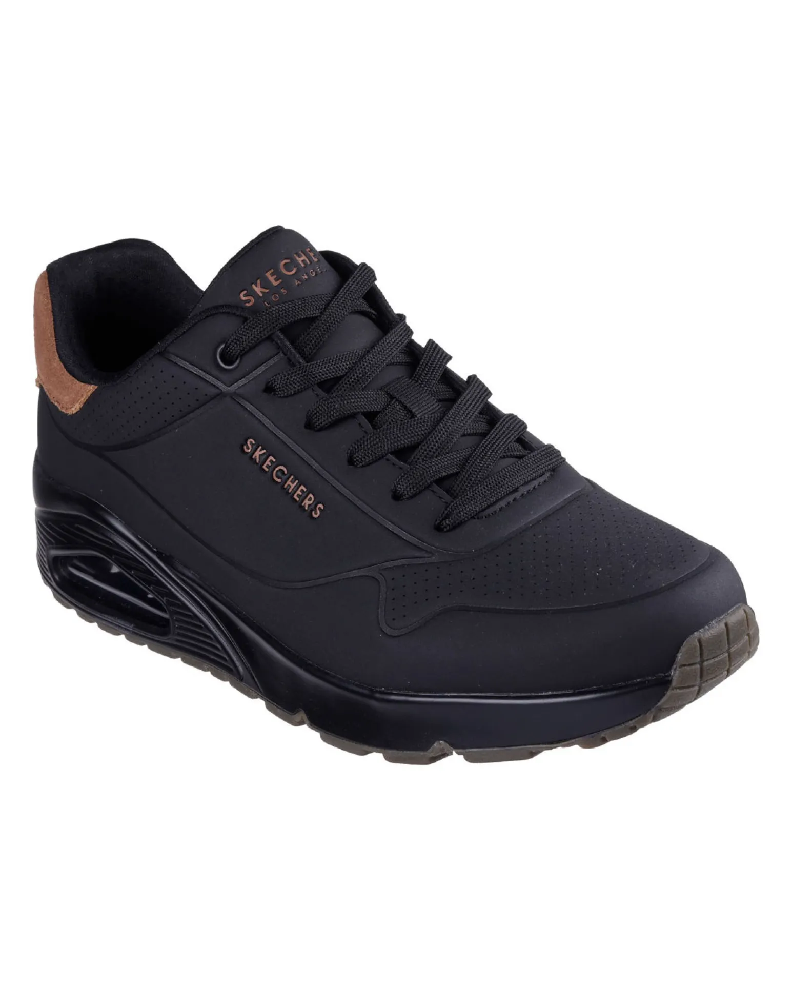 SKECHERS - UNO - SUITED ON AIR - Sneakers nera da uomo con soletta in memory foam