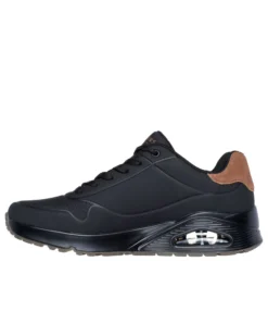 SKECHERS - UNO - SUITED ON AIR - Sneakers nera da uomo con soletta in memory foam