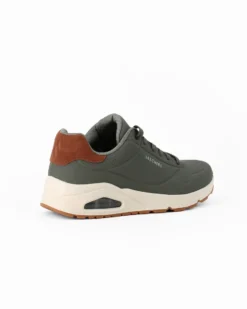 SKECHERS - UNO - SUITED ON AIR - Sneakers verde da uomo con soletta in memory foam