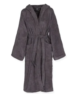 SOLO SOPRANI - Accappatoio unisex con cappuccio grigio scuro