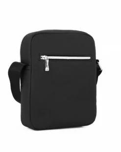 SOLO SOPRANI - Borsello nero con due tasche frontali e una tasca posteriore