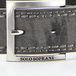 SOLO SOPRANI - Cinta con interno in VERA PELLE e fibbia nickel free