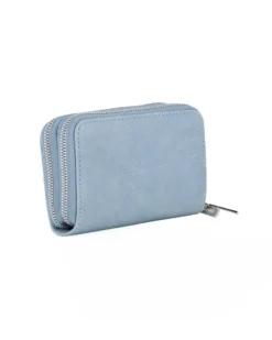 SOLO SOPRANI - Portafoglio jeans con doppia cerniera