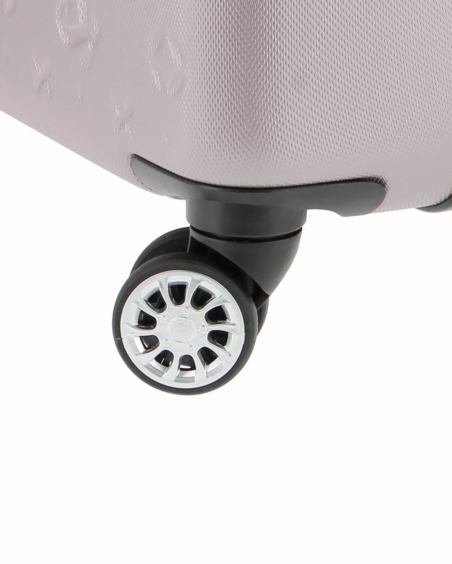 SOLO SOPRANI - TROLLEY GRIGIO IN ABS 4 RUOTE DOPPIE CON STAMPA LOGO