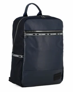 SOLO SOPRANI - Zaino ufficio blu con scomparto interno porta computer e tasca frontale