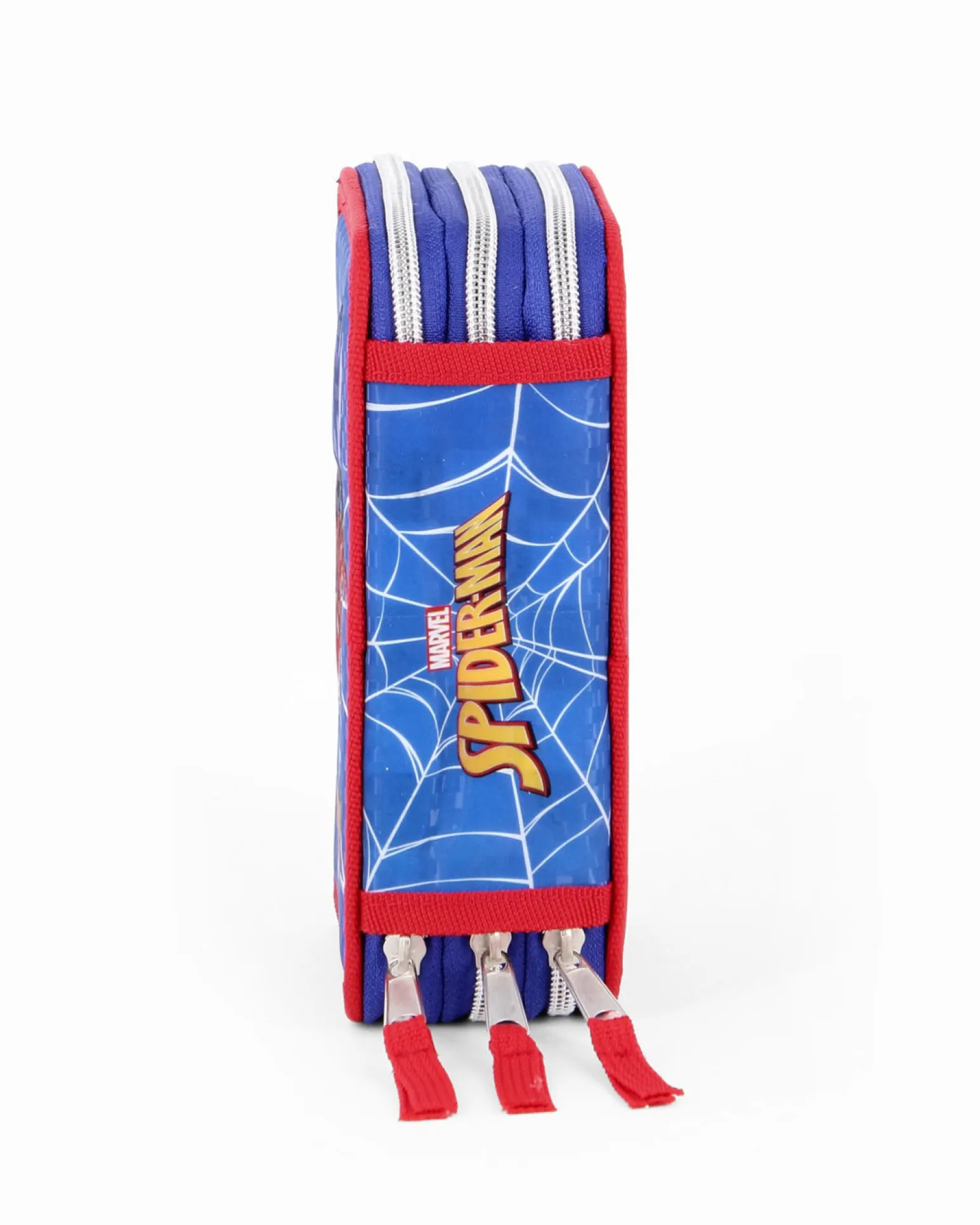 SPIDERMAN - ASTUCCIO 3 ZIP CON STAMPA 3D E PENNA PAPERMATE