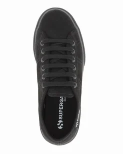 SUPERGA - SCARPA 3790 PLATFORM IN CAMOSCIO NERO DA DONNA