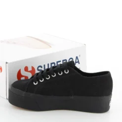 SUPERGA - Sneakers da donna nera con suola alta - 2790 UP&DOWN
