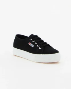 SUPERGA - Sneakers da donna nera con suola alta - 2730 COTU