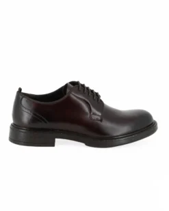 SUPER RIFLE - Scarpa marrone da uomo in VERA PELLE con lacci